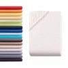 Hometex Premium Textiles Fitted Sheet, 180–200 x 200 cm, Jersey