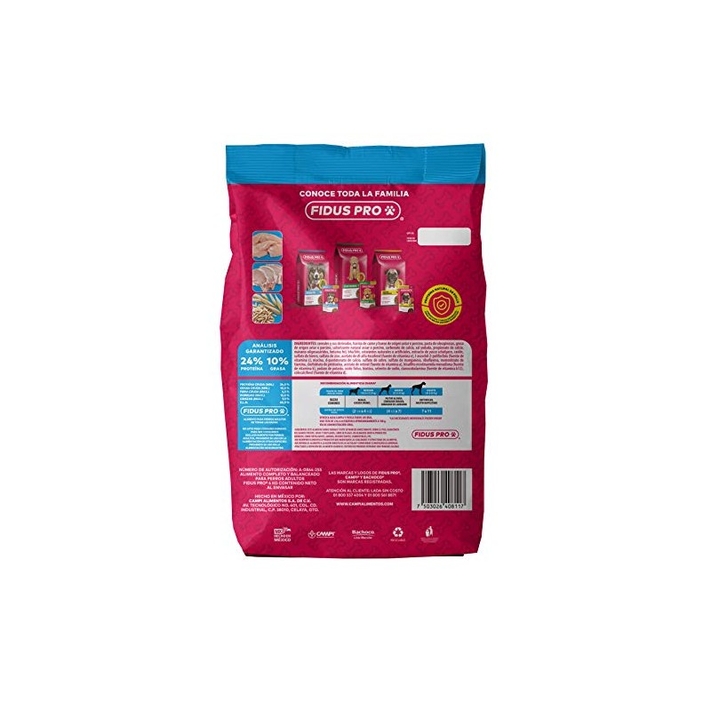 CAMPI Croquetas para Perro Adulto Fidus Pro Comida con Proteína