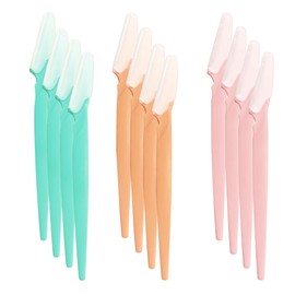 Dermaplaning Tool 12 Pcs Face Razors for Women and Men Eyebrow Razor with Cover Face Shaver Facial Hair Removal Eyebrow Trimmer