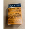 Master Padlock Chain No. 70C NOS Vintage