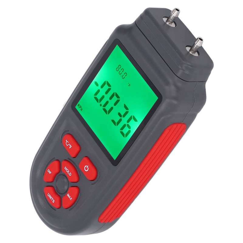 Digital Manometer ABS Shell Handheld High Accuracy HD Display Screen