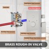 GBBNE Shower Faucet Set Rainfall Shower System with Square Showerhead