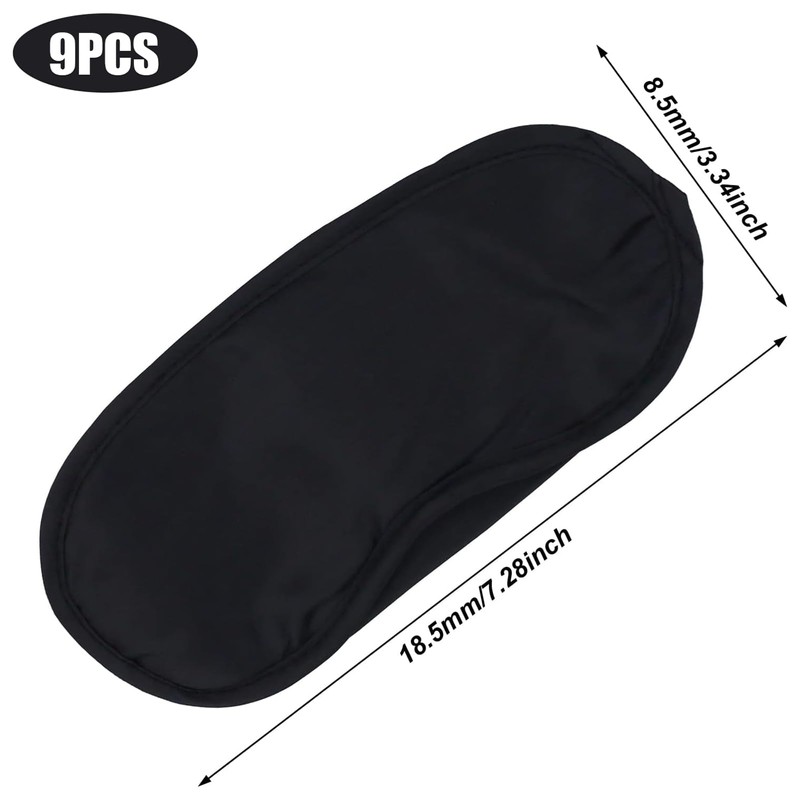 9 Pack Sleep Eye Blindfold Shade Cover, Soft Sleep Blindfold,