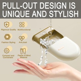 PUINVI Retainer Case with Vent Holes, Pull-out Slim Aligner Case,Compatible with Invisalign, Mouth Guard Set, Fashion Orthodontic Retainer Case with Retainer Removal Tool and Brush