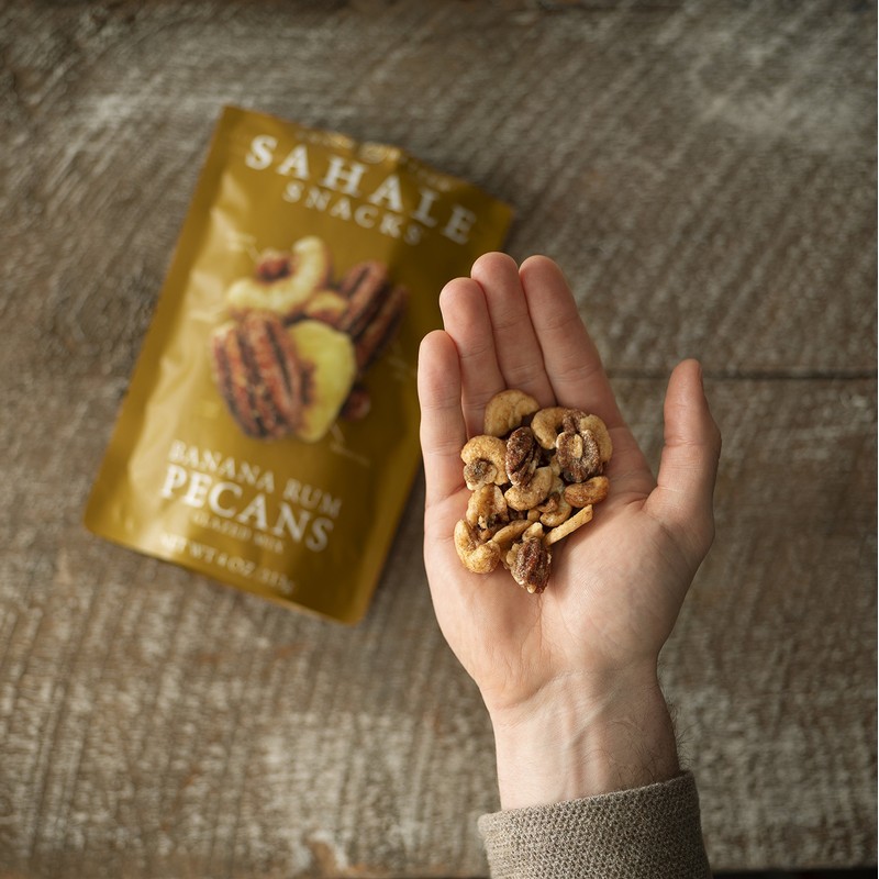 Sahale Snacks Gluten-free Snack Banana Rum Pecans Glazed Mix, 4