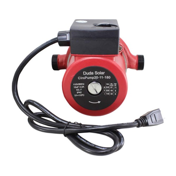 20-11-180 Circulation Pump 1" Connections, 3/4" Union