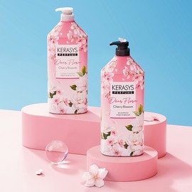 애경 [1+1 Additional Discount] Kerasis Cherry Blossom Shampoo/Conditioner 1.5L