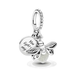 Dije de Plata con Luciernaga, Charm Plata 925 Luciernaga Evangeline