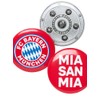 FC Bayern München Button Set of 3 – Logo +