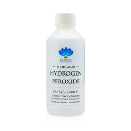 Food Grade Hydrogen Peroxide - Purest Grade 6% - 250ml - Unstabilized and Additive Free - 20 Vols