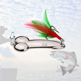 LalaKoo Fun Gag Gift Fishing Hook - Hilarious Tackle Box Gift for Fisherman Prank Props Novelty Item Heavy Duty Fishing Lure for Party Birthday Party Gathering(Silver)