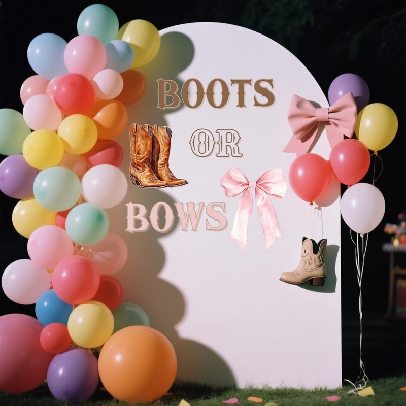 Boots or Bows Wall Decal - Boots or Bows Gender