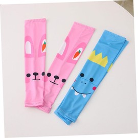 TOVINANNA 5 Pairs Children's Ice Sleeves UV Sleeves for Arm Cover Sleeves Cover up Sleeves Solar Sleeves UV Arm Protectors Sleeves for Stickers Protection Cover Cloth