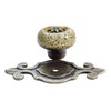 Wannianmu 5 Pack Retro Ceramic Knobs,Vintage Dresser Kitchen Petal Cabinet