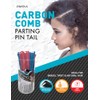 Donna Carbon Parting Pin Tail/Rat Tail Combs, Anti-Static, Heat Resistant