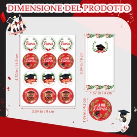 HOWAF Abschlussaufkleber Abschlussgeschenke Abschlussparty Dekorationen Abschlussthema Partyzubeh?r