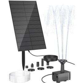 Biling Solar Water Fountain Pump, Solar Bird Bath, Outdoor with Tubing, Solar Powered Fountain Pump for Pond BirdBath, Garden, Pool, Fish Tank,Backyard