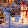 Linterna de muñeco de nieve de Navidad con gancho (7002A)