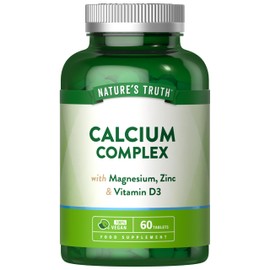 Calcium Tablets - Supplement with Calcium, Magnesium, Zinc and Vitamin D