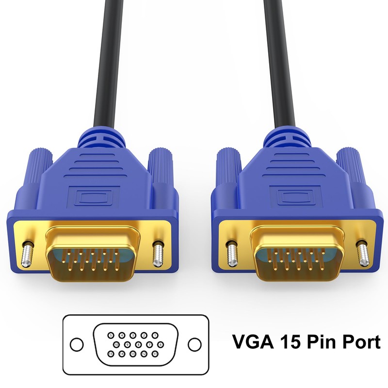VGA Cable 10 Feet, VGA Computer Monitor Cable Adapter, Gold-Plated