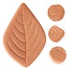 SHOWERORO Leaf Shape Brown Sugar Softener 6pcs Terracotta Sugar Keeper