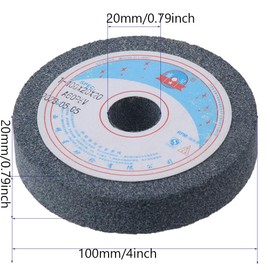 HOBBYIN 4-Inch Bench Grinding Wheels Aluminum Oxide 60 Grits Surface Grinding Ceramic Tools for Bench Grinder Buffing Machine Polishing
