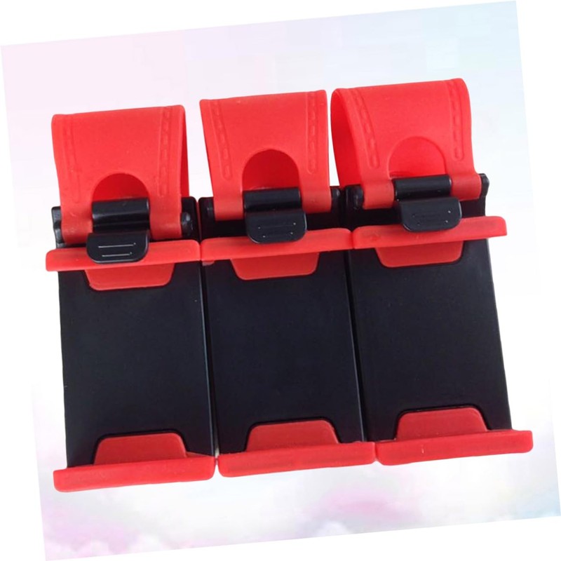 GRIRIW 3pcs Adjustable Steering Wheel Phone Clip Holder for Cars