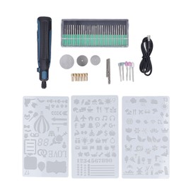 Cordless Rotary Tool Kit 3.6V Mini Electric 15000RPM 3 Speed Adjustable Rechargeable for Sanding Engraving Blue