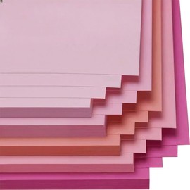 20 Sheets A4 Card Stock, 230g Coloured Cardstock, Card Paper in 5 Colors for DIY Arts and Crafts, Pink