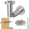 Steel DN Mate 50 Packs Stainless Steel Protector Sleeves for