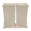 Household Essentials 6786-1 Collapsible Double X-Frame Laundry Hamper Sorter with