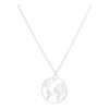 Deluxe Conjunto Collar + Pulsera Brazalete Dije Mapa Mundo Mundi