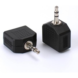 Calsgkspray Headphone Jack Splitter 3.5mm Male Jack Plug Stereo Adaptor Dual Splitter for Tablets Laptop and Other Audio Devices Headphones, Earbuds Accessories