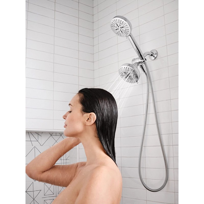 Moen Hydro Energetix High Pressure Dual Shower Head with Handheld