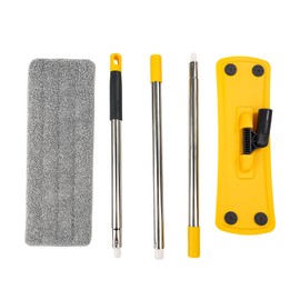 qimedo MOP Z2,Flat Mops for Floor Cleaning with Long Handle, Home Floor Cleaning Tool Mop for Wood/Tile/Laminate/Marble