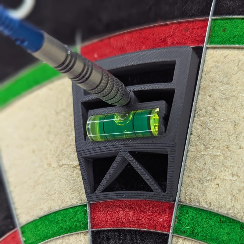 Triformia Dartboard Level Tool – Eco-Friendly 3D Printed Spirit Level