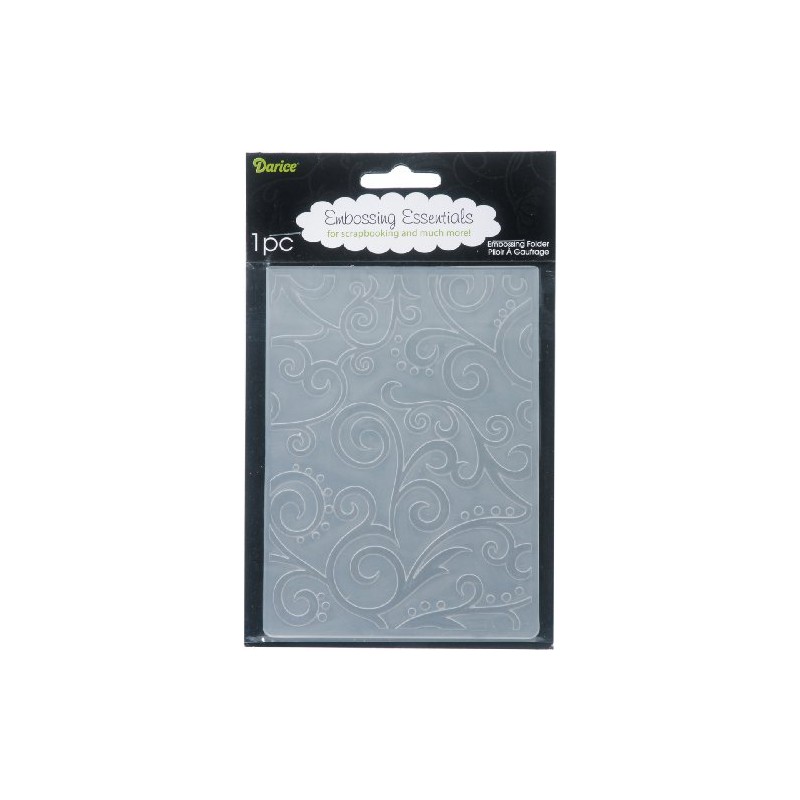 Darice Embossing Folder Scroll Background 4.25 X 5.75 Inches