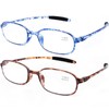 AQWANO 4 PACK Computer Reading Glasses Blue Light Blocking Lightweight