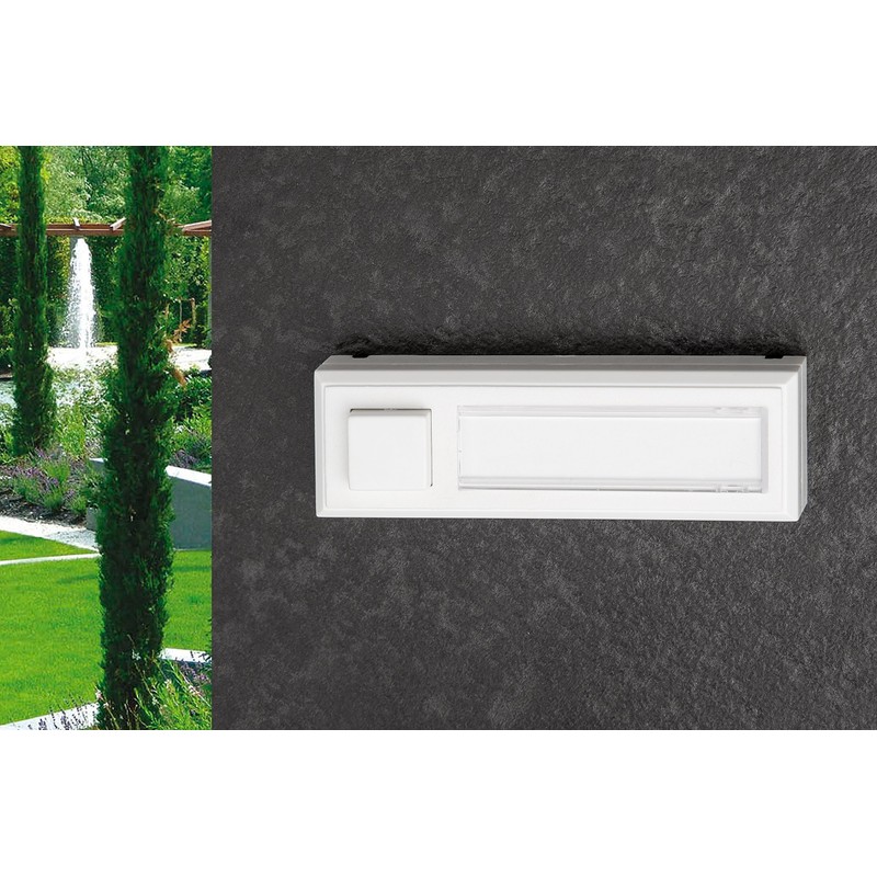 HUBER Surface-Mounted Door Bell Push 1 Gang Made of Polystyrene