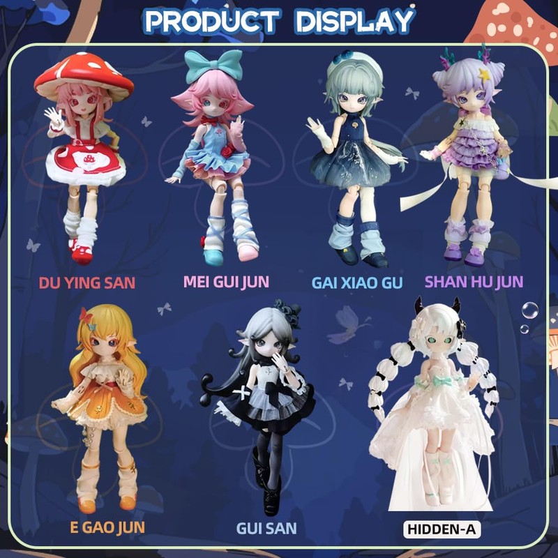 1/12 BJD Doll Action Figures Collectible Toys Gifts Dolls (Single