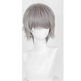 LAOBAO Till Cosplay Wig, Wig, Gray, Short Hair, Heat Resistant, Disguise Wig, Costume Accessory, Halloween, Costume Accessory