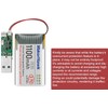 MakerHawk 3.7V 1100mAh LiPo Battery 102540 Rechargeable 1S Lithium Polymer