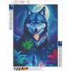 GDYEEH Wolf Diamond Painting Adults, 5D Moon Diamond Painting Pictures