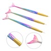 IWOWHERO 3pcs Mermaid Tail Nail Art Pen Set Double Sided