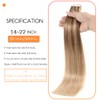 VINBAO Tape Extensions Real Hair Blonde 50 cm Tape-in Seamless