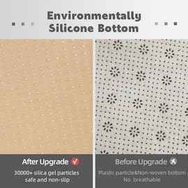 Aspire Homeware Beige Fluffy Bedroom Rug – Lounge Area Rugs 60x220 cm Living Room Large Plush Carpet Modern Soft Shaggy Pile Faux Fur Rug for Home