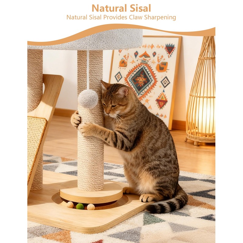 Simcat Cat Tree for Indoor Cats Large Adult, Cat Tower