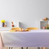 Naozinebi Pastel Gradient Washable Tablecloth 60x84 Inch Pastel Rainbow Birthday