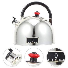 GRIRIW 1pc Timer Cook Square Kitchen Clock Flashing Retro Novelty Baking Alarm Cute Little Mini Simple Countdown Analog Indoor Mechanical Magnetic Plastic Silver