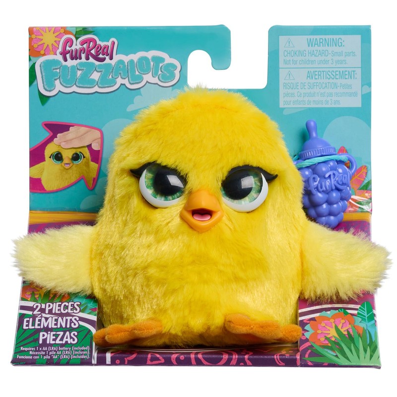 furReal Fuzz-A-Lots Chick Interactive Toy, 3.75-inch Realistic Plush with Over